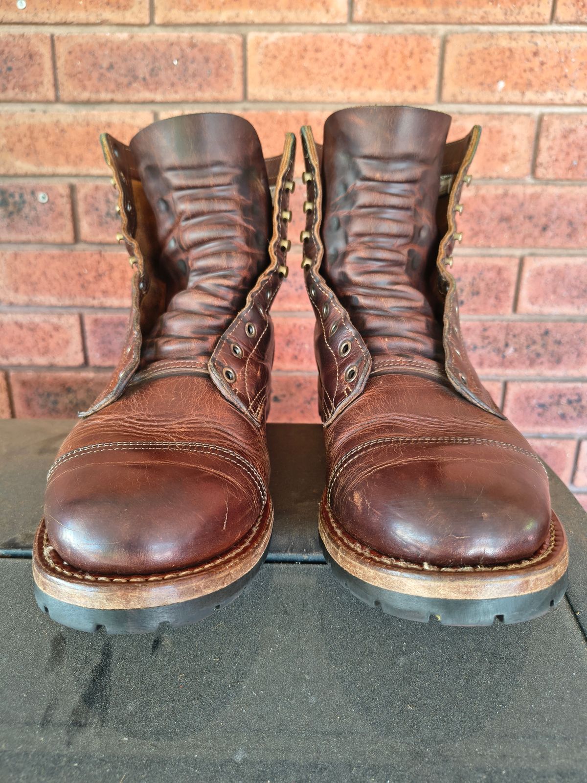 Photo by Malikian23 on March 1, 2026 of the Truman Upland Boot in Seidel Tobacco Snakebite.