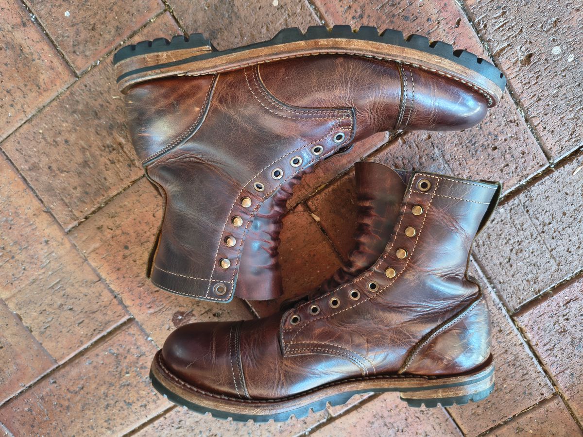 Photo by Malikian23 on March 1, 2026 of the Truman Upland Boot in Seidel Tobacco Snakebite.