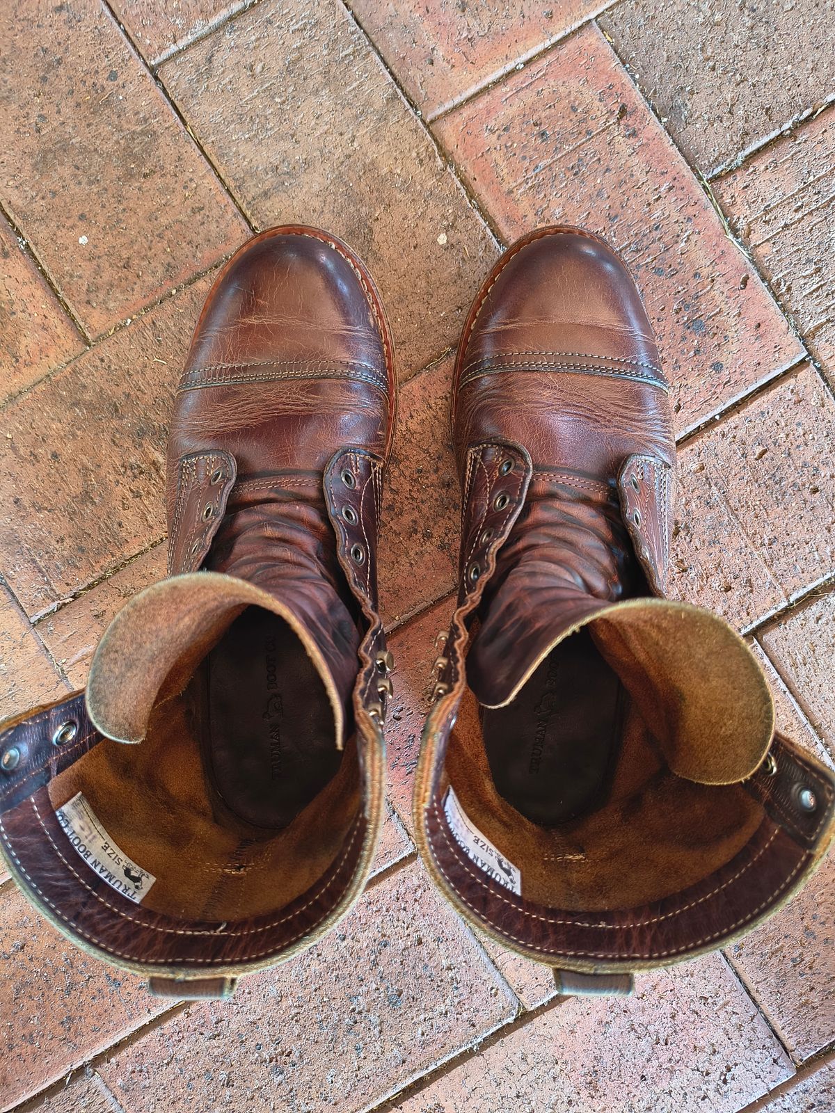 Photo by Malikian23 on March 1, 2026 of the Truman Upland Boot in Seidel Tobacco Snakebite.