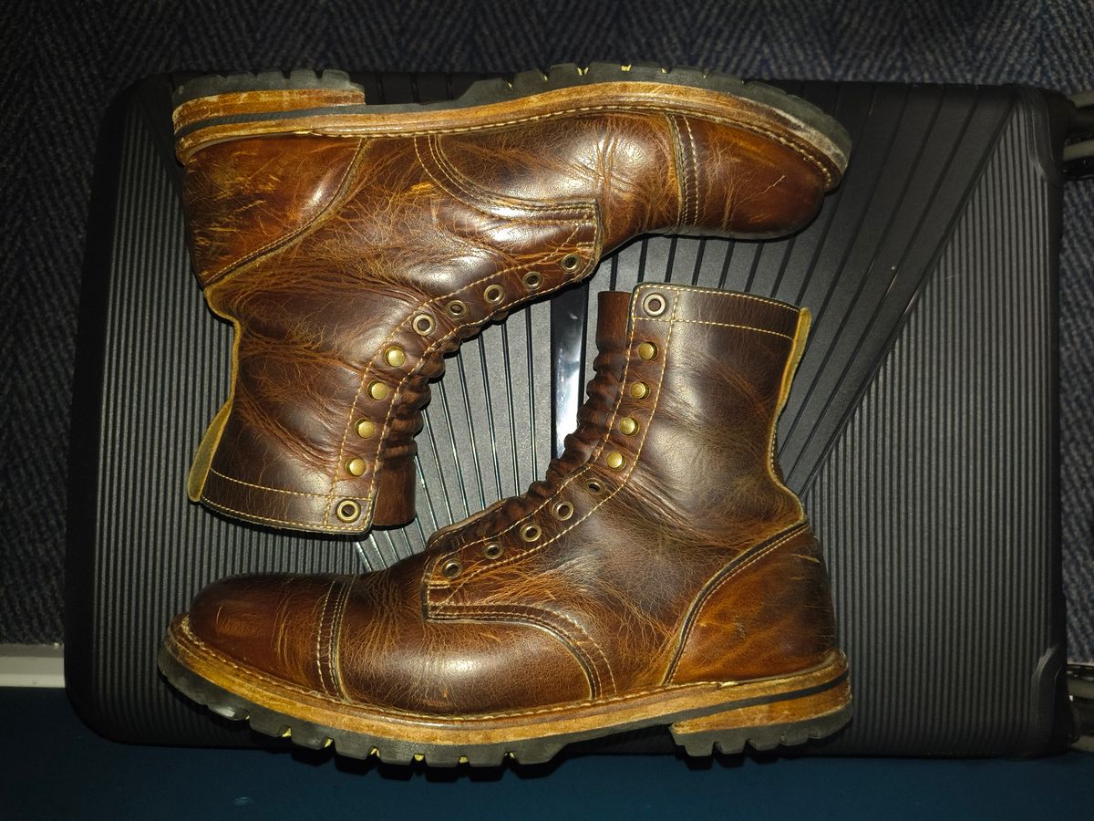 Photo by Malikian23 on April 3, 2026 of the Truman Upland Boot in Seidel Tobacco Snakebite.