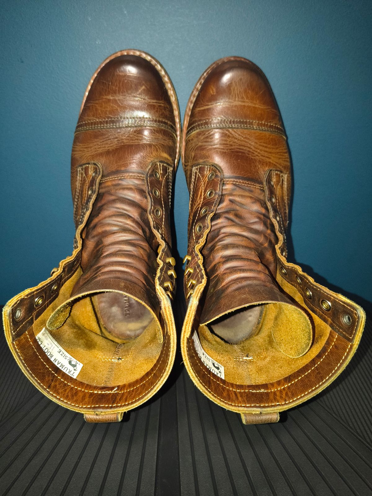 Photo by Malikian23 on April 3, 2026 of the Truman Upland Boot in Seidel Tobacco Snakebite.