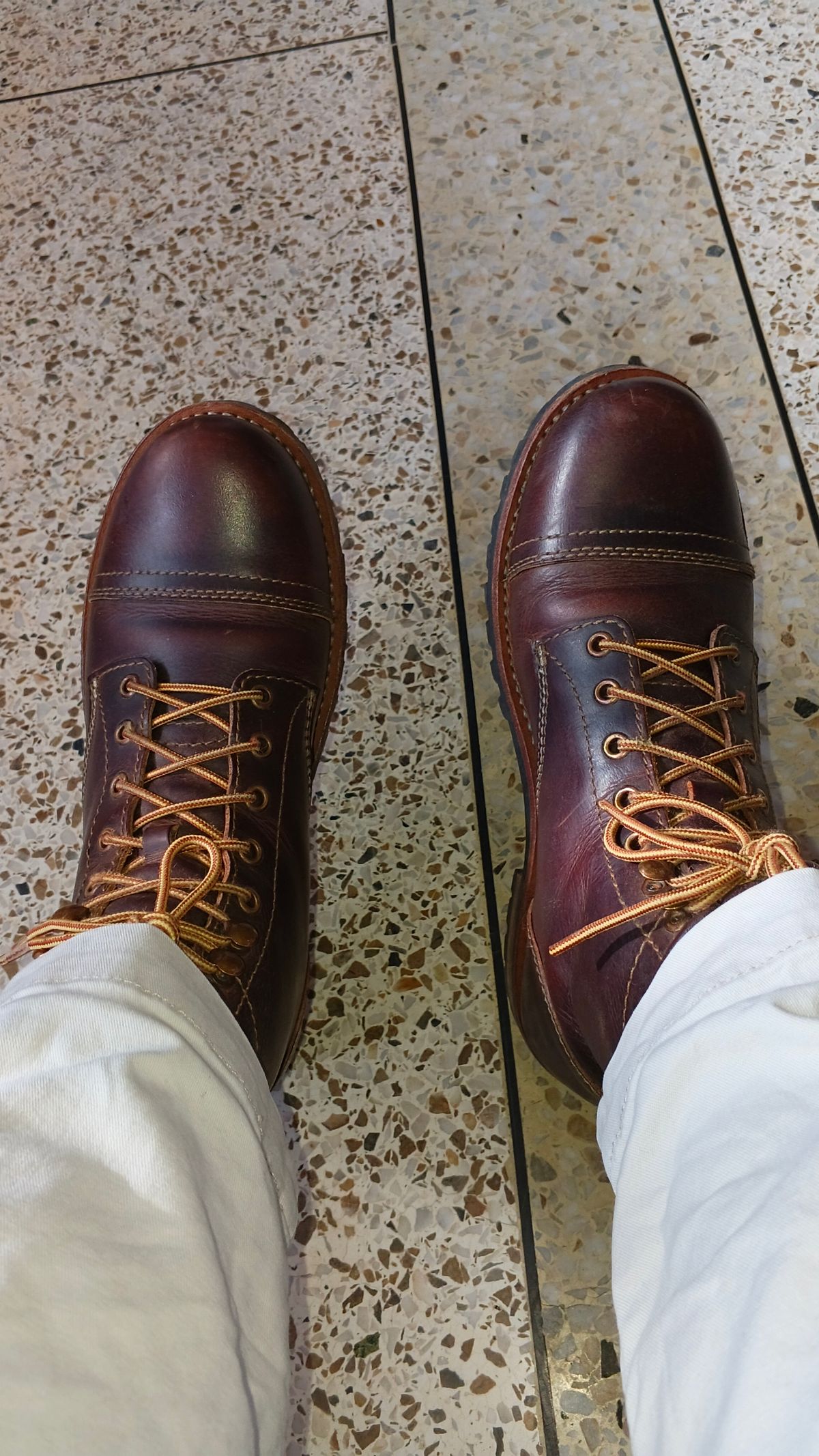 Photo by JoALE555 on June 16, 2026 of the Craft & Glory Ranger Boots in Craft & Glory / Full Grain Water Buffalo - Vintage Brown.