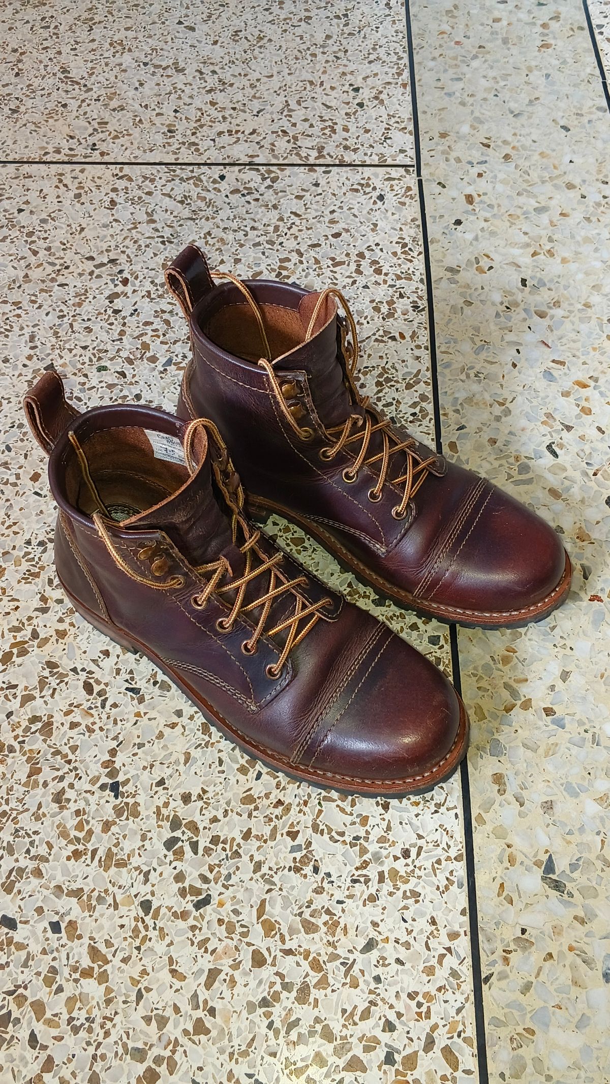 Photo by JoALE555 on June 16, 2026 of the Craft & Glory Ranger Boots in Craft & Glory / Full Grain Water Buffalo - Vintage Brown.