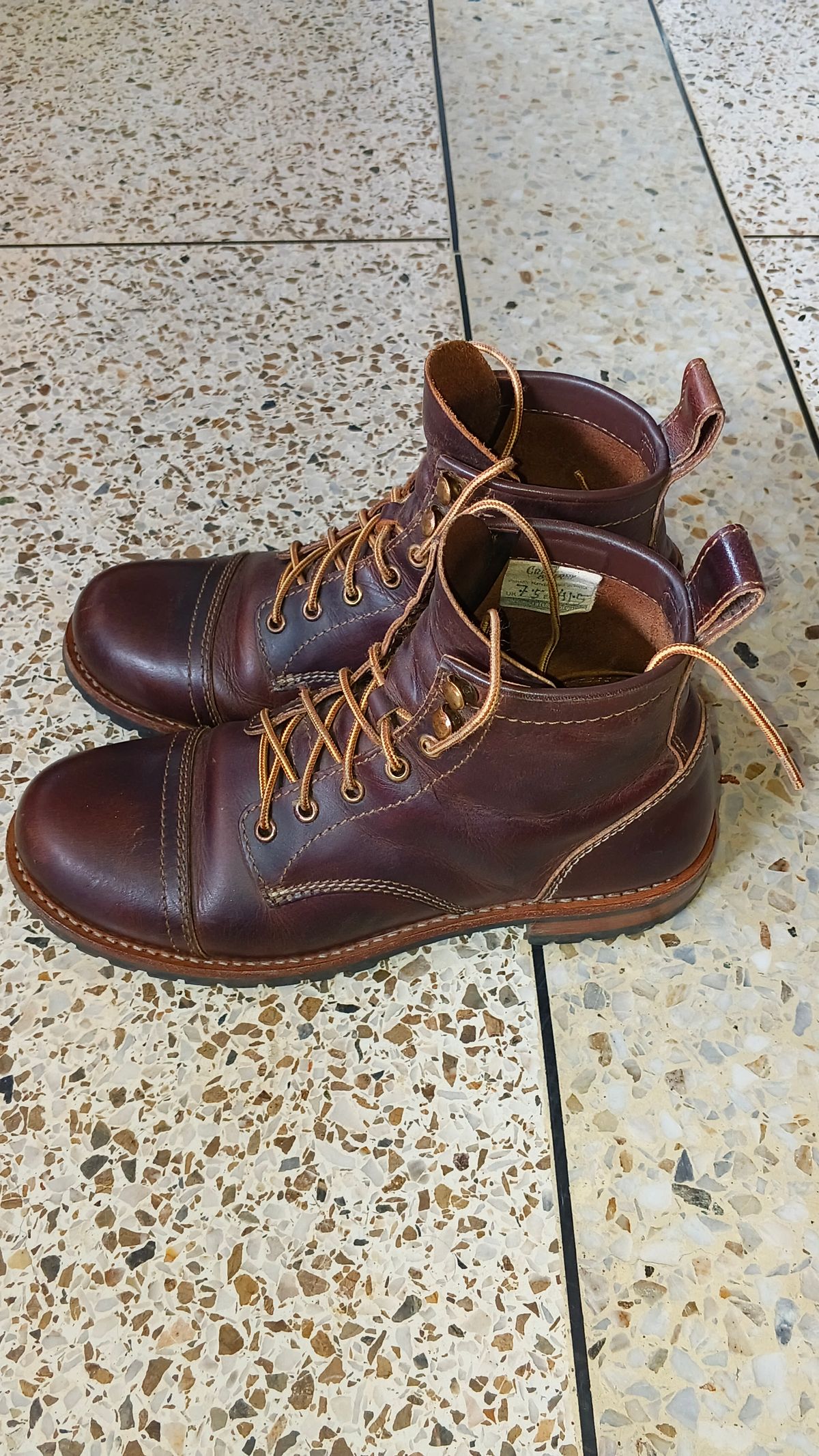 Photo by JoALE555 on June 16, 2026 of the Craft & Glory Ranger Boots in Craft & Glory / Full Grain Water Buffalo - Vintage Brown.