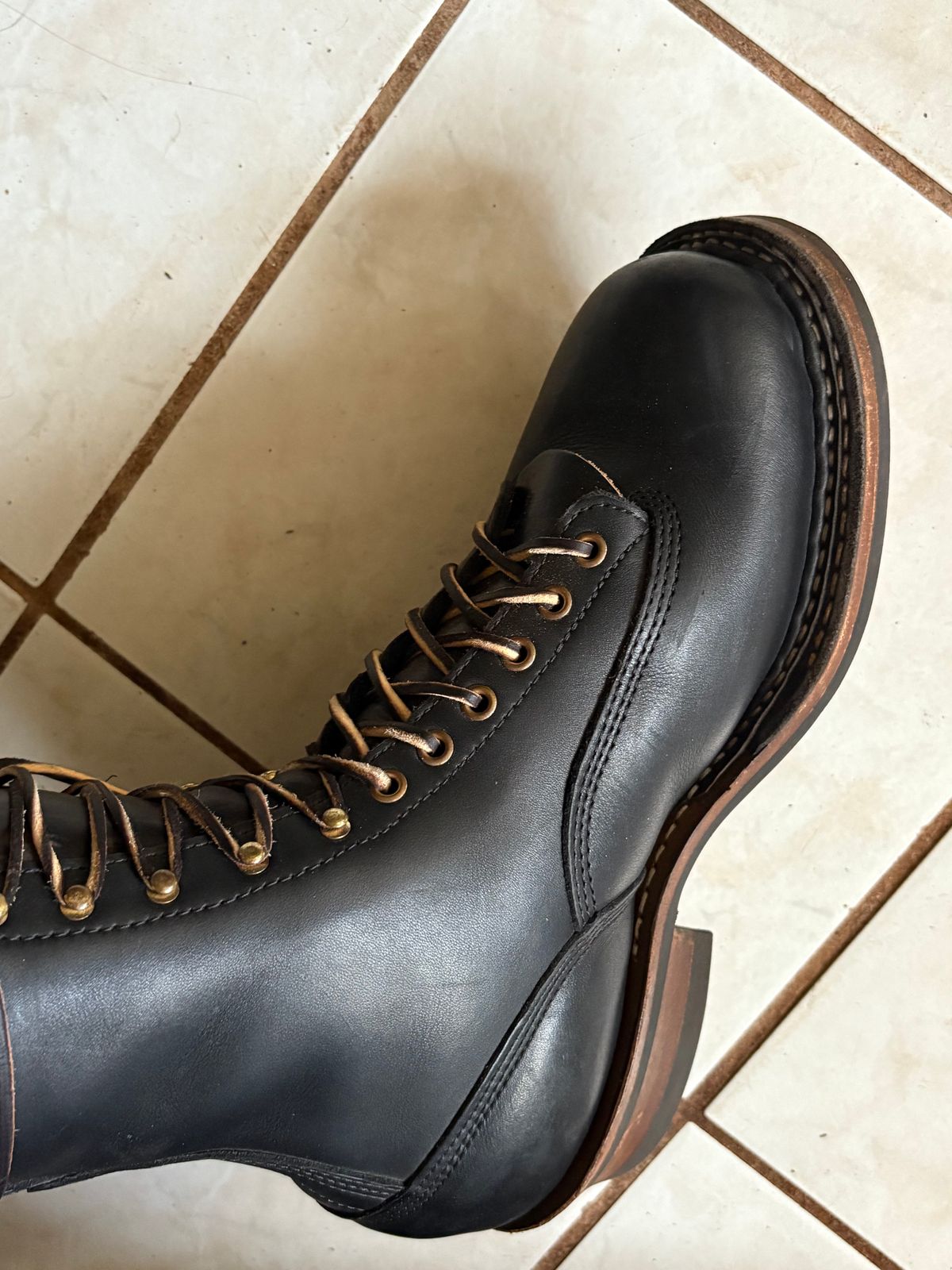 Photo by Apprehensivebootbuyer on April 3, 2025 of the White's Farmer/Rancher in Black.
