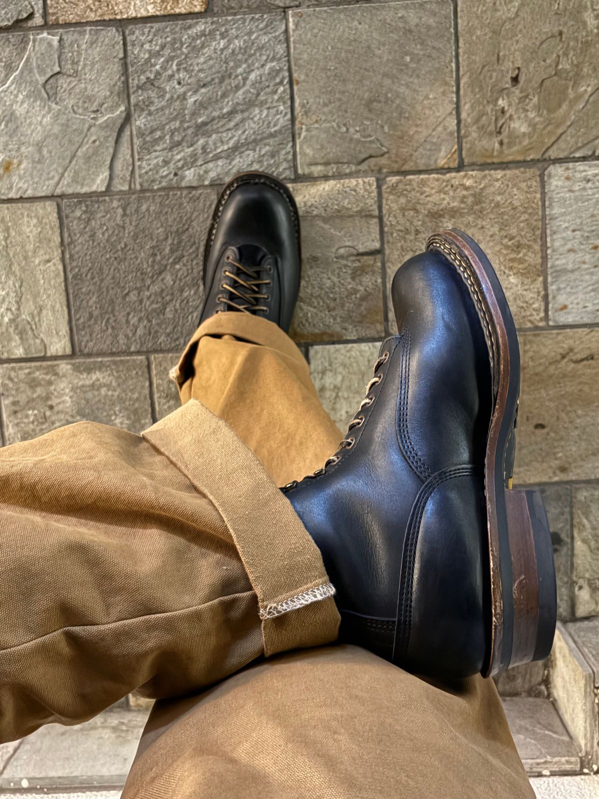 Photo by Apprehensivebootbuyer on July 5, 2025 of the White's Farmer/Rancher in Black.
