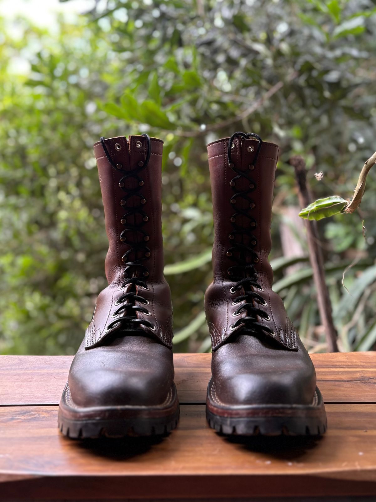 Photo by Apprehensivebootbuyer on February 28, 2026 of the Nicks BuilderPro in Seidel 1964 Brown Roughout & Seidel 1964 Brown.