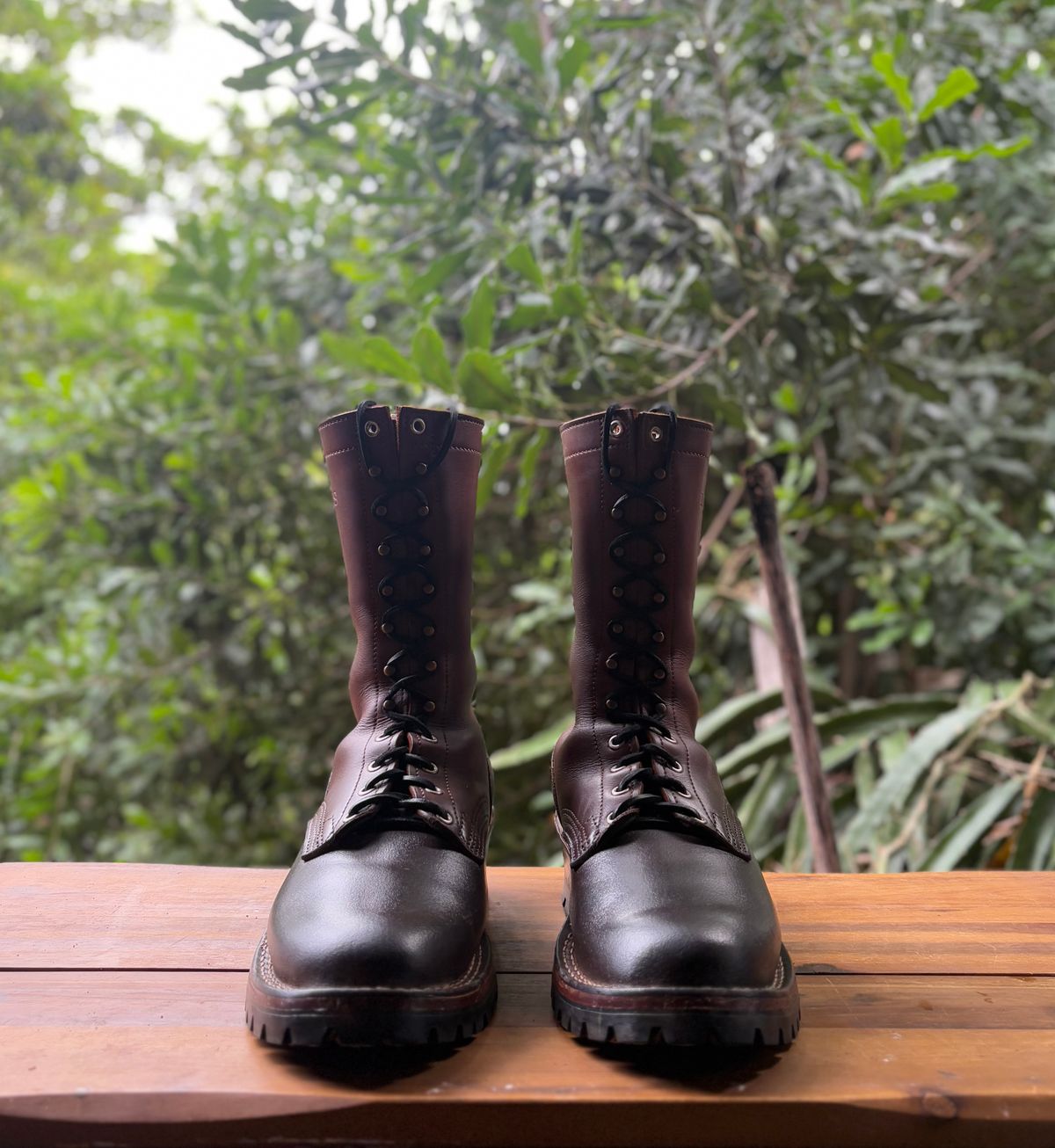 Photo by Apprehensivebootbuyer on March 12, 2026 of the Nicks BuilderPro in Seidel 1964 Brown Roughout & Seidel 1964 Brown.