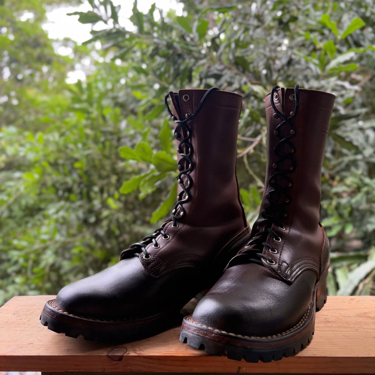 Photo by Apprehensivebootbuyer on March 12, 2026 of the Nicks BuilderPro in Seidel 1964 Brown Roughout & Seidel 1964 Brown.