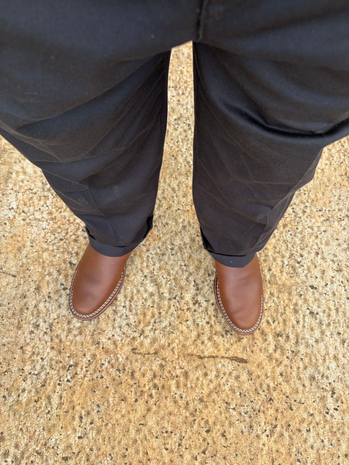 Photo by Apprehensivebootbuyer on June 21, 2026 of the Nicks StationMaster in Horween Ember Waxed Flesh.