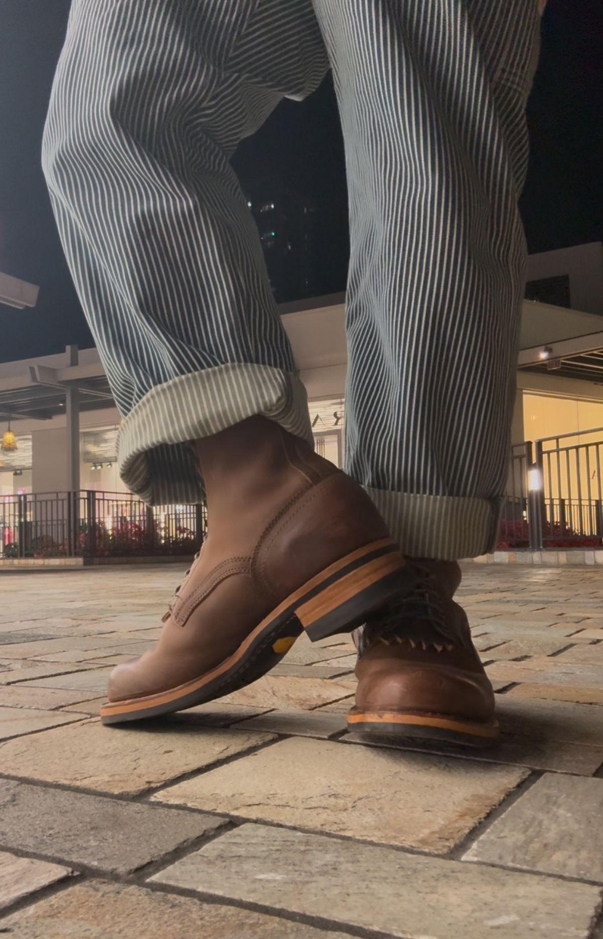 Photo by typist on April 18, 2025 of the Drew's Boots 8-inch Work Boot in Rowdy Smooth.