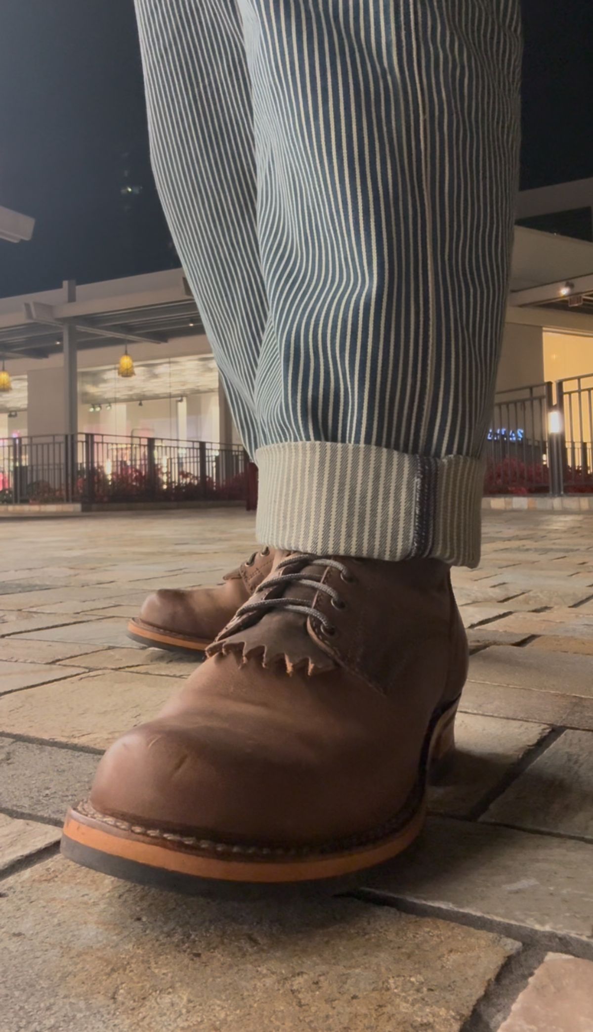 Photo by typist on April 18, 2025 of the Drew's Boots 8-inch Work Boot in Rowdy Smooth.