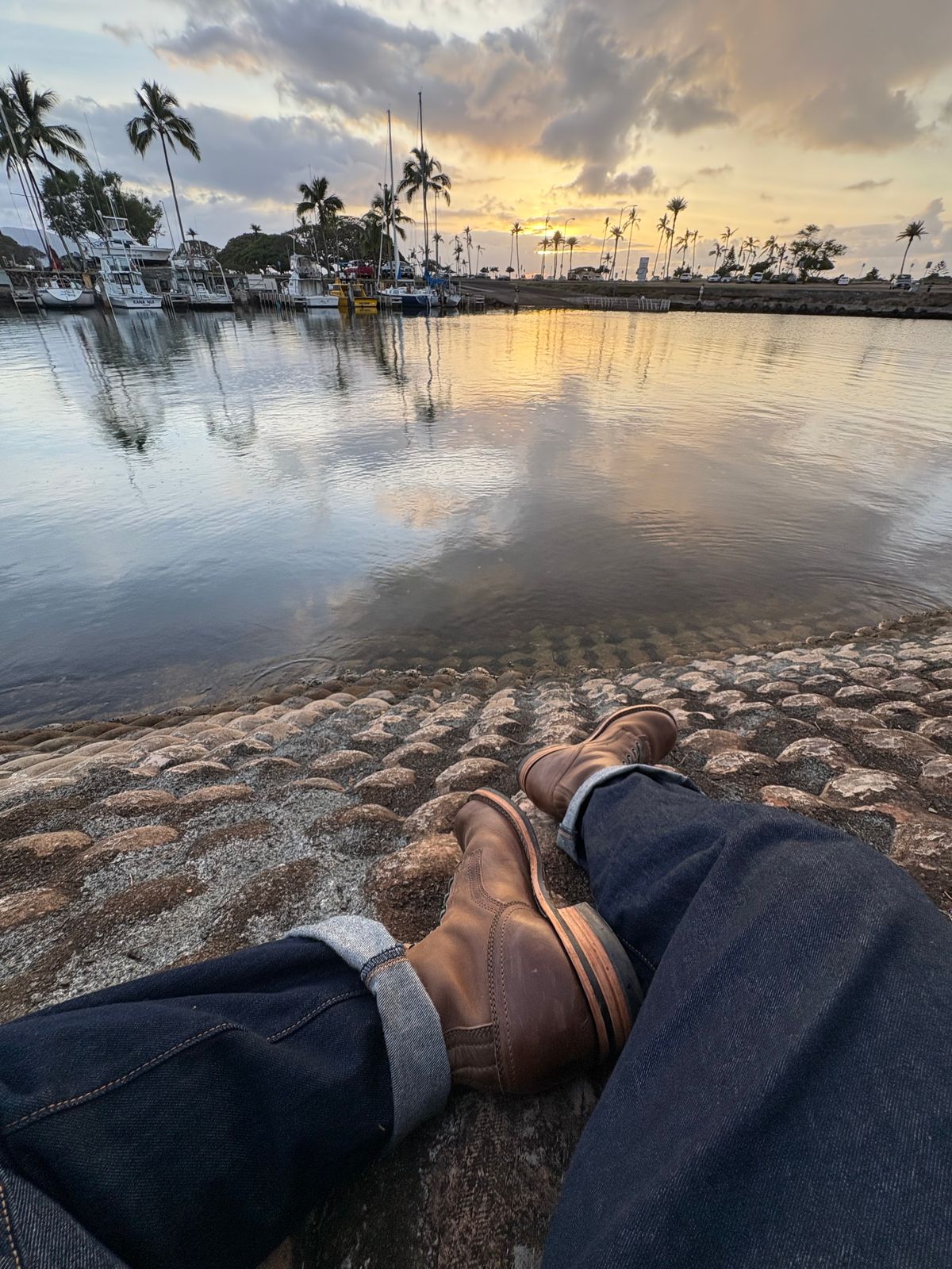 Photo by typist on May 12, 2025 of the Drew's Boots 8-inch Work Boot in Rowdy Smooth.