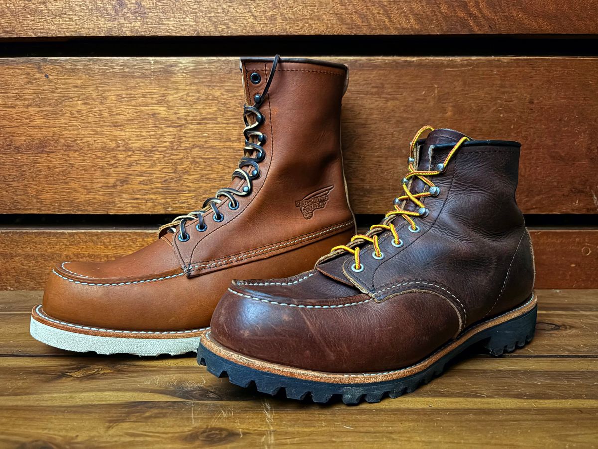 Photo by Apprehensivebootbuyer on August 31, 2025 of the Red Wing 10877 in S.B. Foot Oro-Iginal.