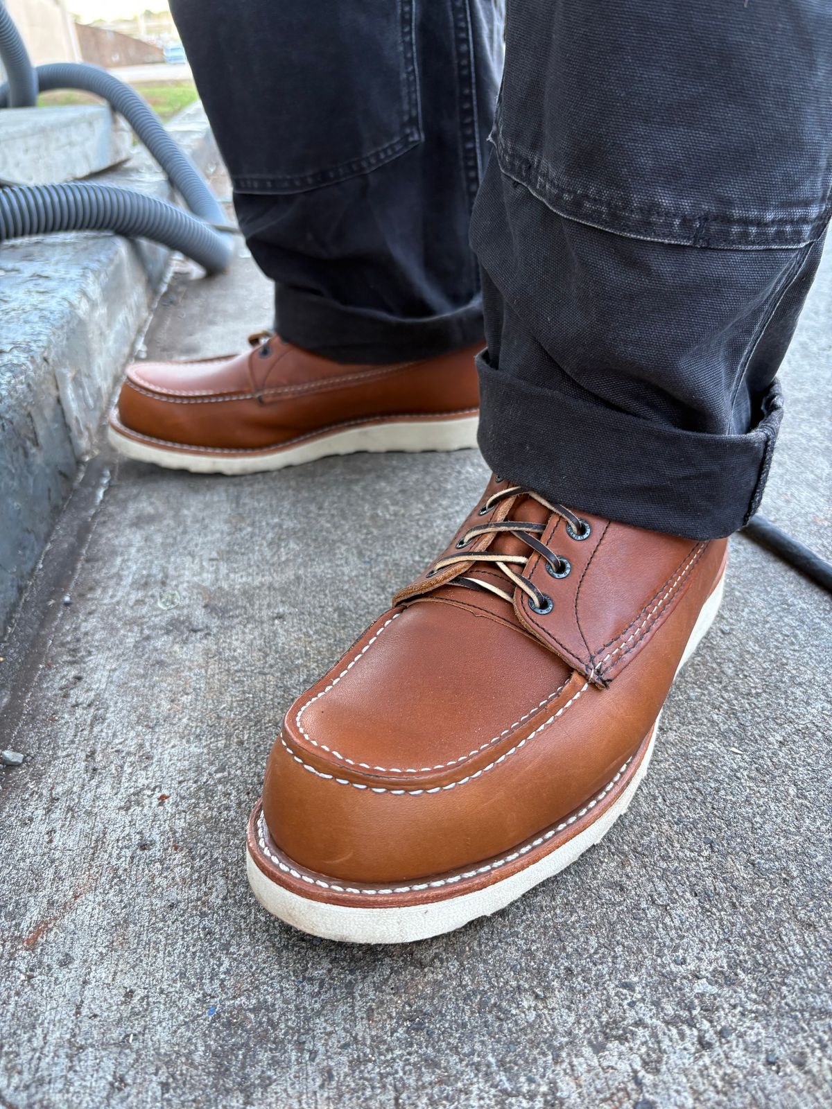 Photo by Apprehensivebootbuyer on November 28, 2025 of the Red Wing 10877 in S.B. Foot Oro-Iginal.