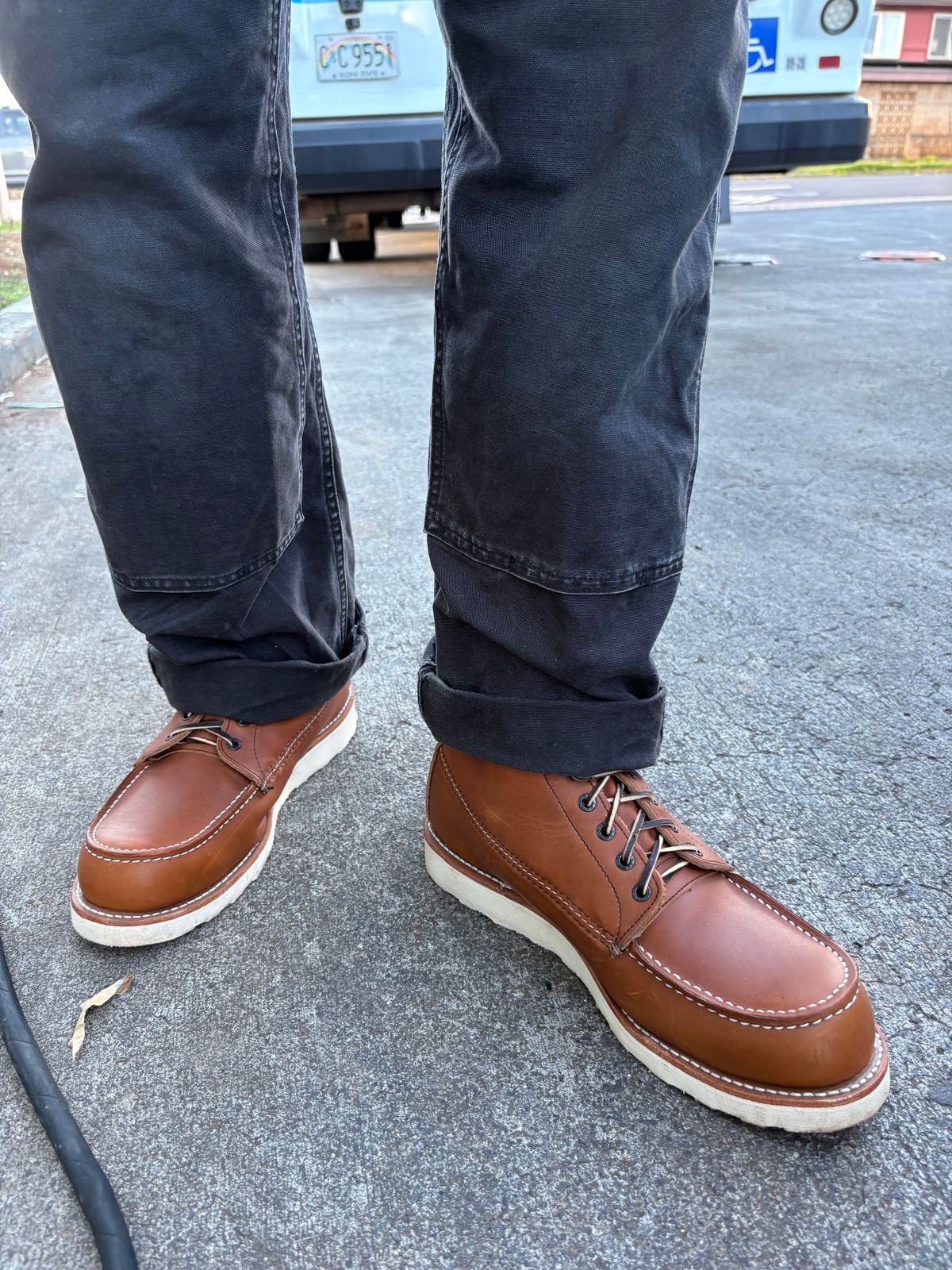 Photo by Apprehensivebootbuyer on November 28, 2025 of the Red Wing 10877 in S.B. Foot Oro-Iginal.