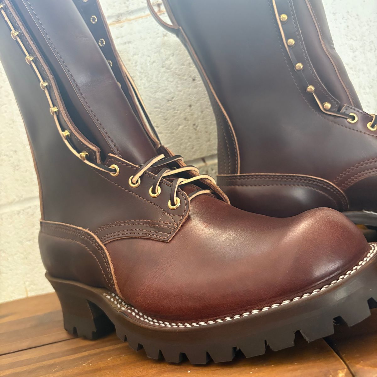 Photo by Apprehensivebootbuyer on January 17, 2026 of the Nicks BuilderProHD in 64 Brown Double Shot.