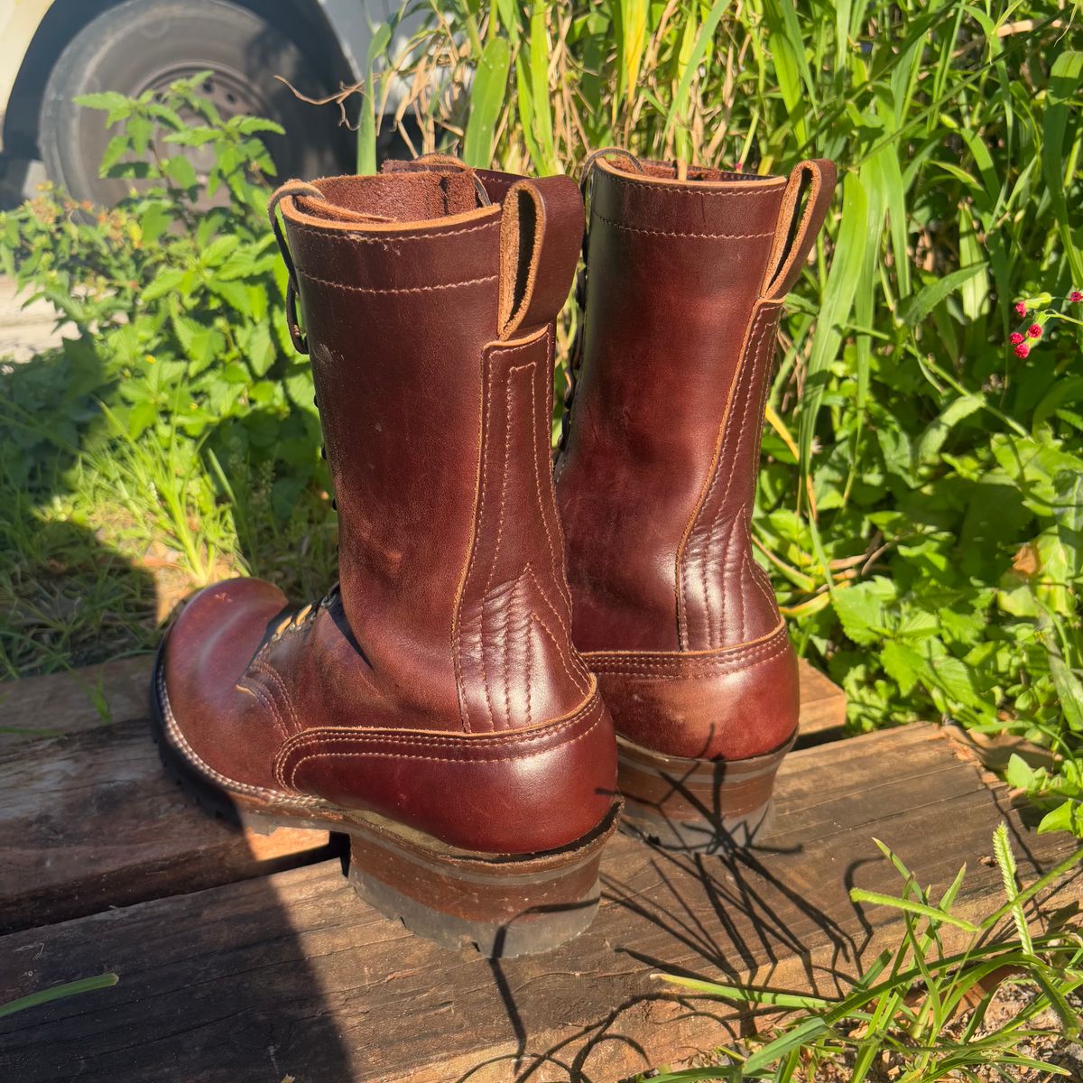 Photo by Apprehensivebootbuyer on April 29, 2026 of the Nicks BuilderProHD in 64 Brown Double Shot.