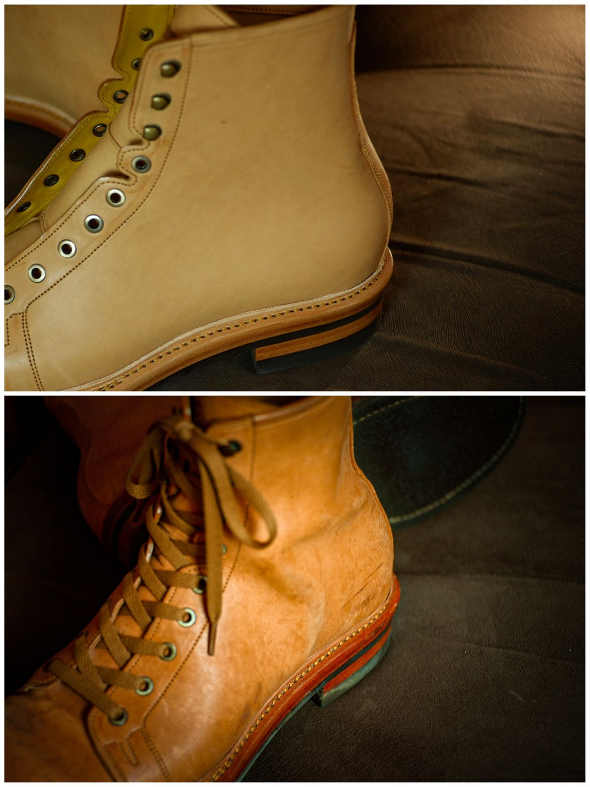 Photo by dhio on April 4, 2026 of the Mora Son Shoes Gelada in Maryam Natural Horsebutt.