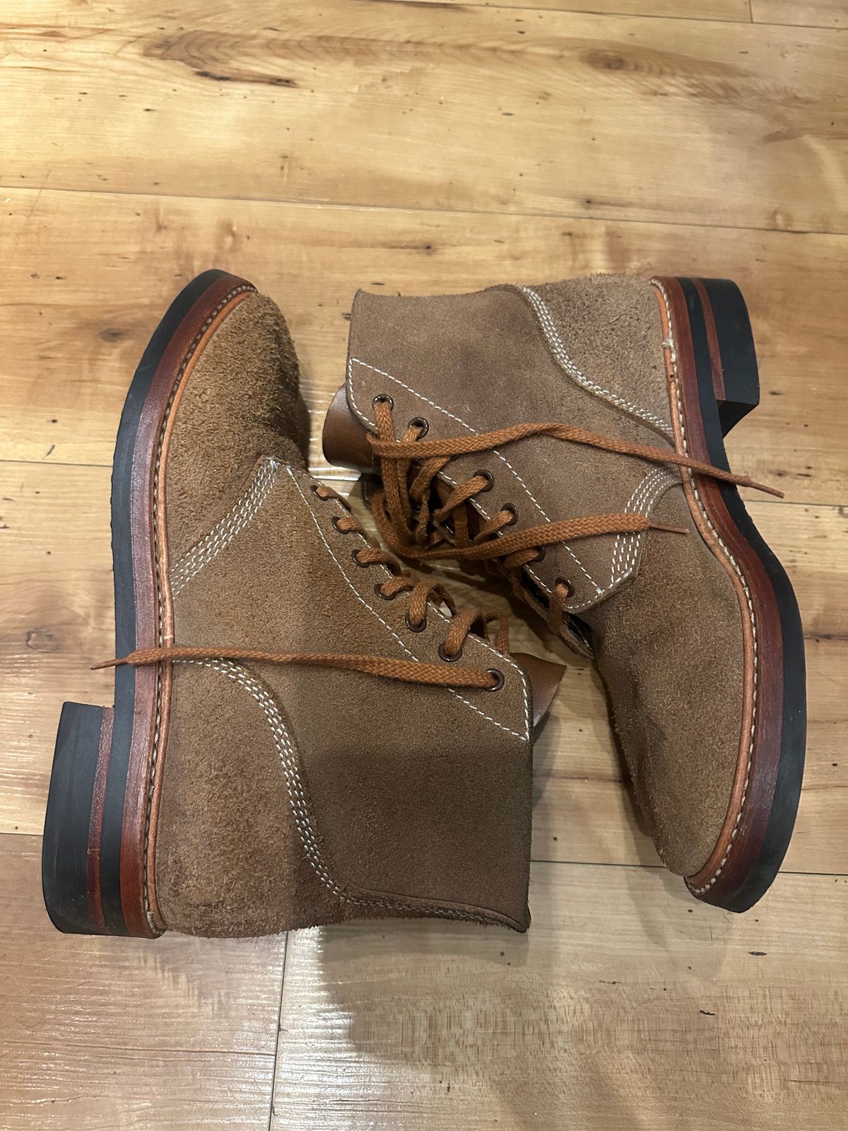 Photo by mynameisntkt on November 6, 2025 of the John Lofgren M-43 Service Shoes in Horween Natural Chromexcel Roughout.