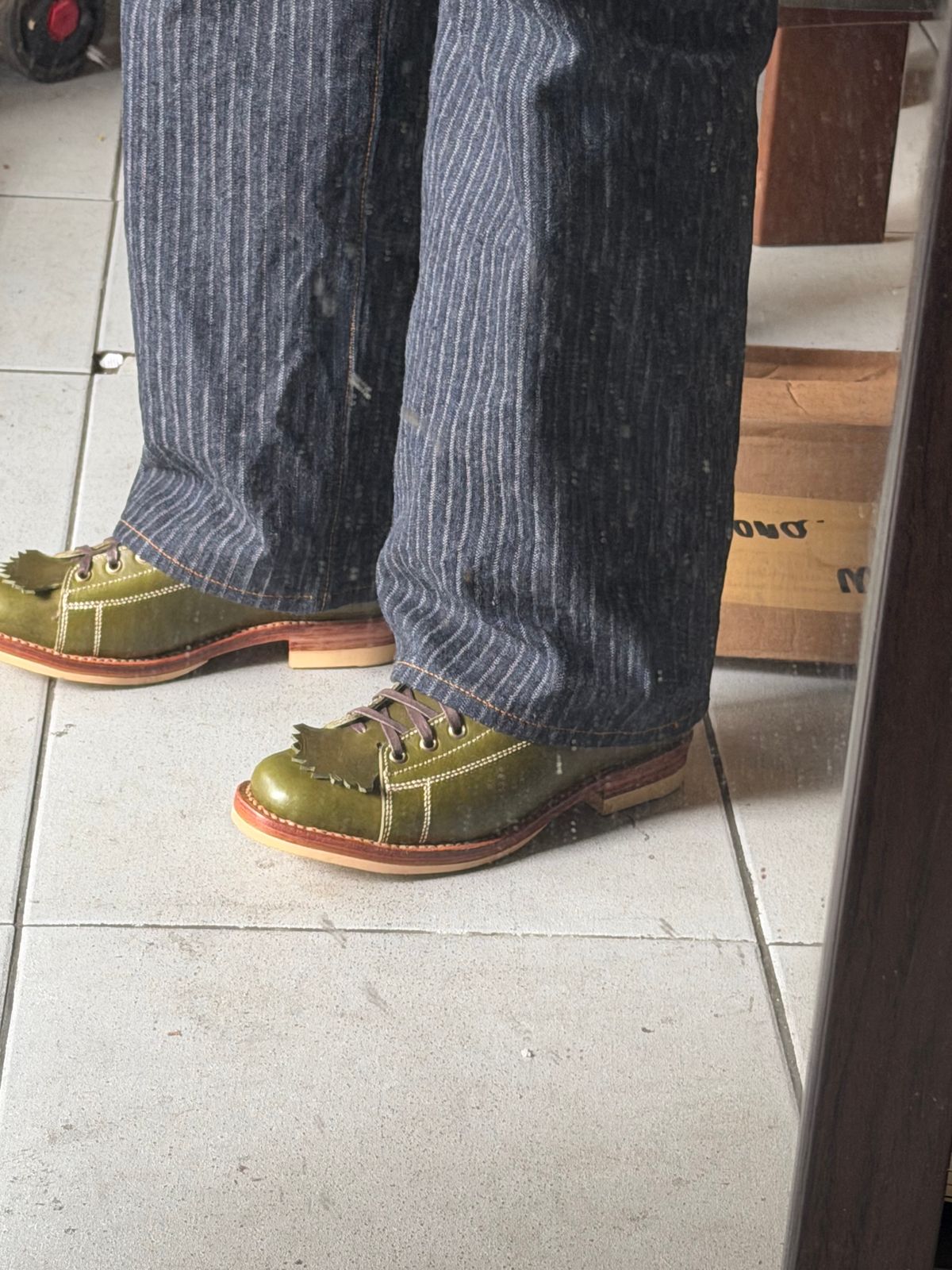 Photo by panchotolentino on March 19, 2026 of the Willie's Handmade Boots LTT V2 in Badalassi Carlo Oliva Minerva.