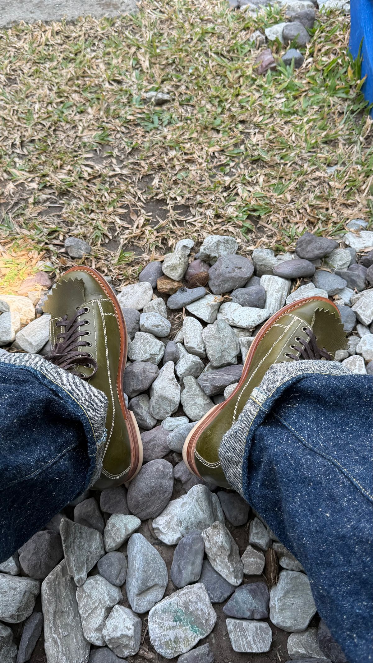 Photo by panchotolentino on April 2, 2026 of the Willie's Handmade Boots LTT V2 in Badalassi Carlo Oliva Minerva.