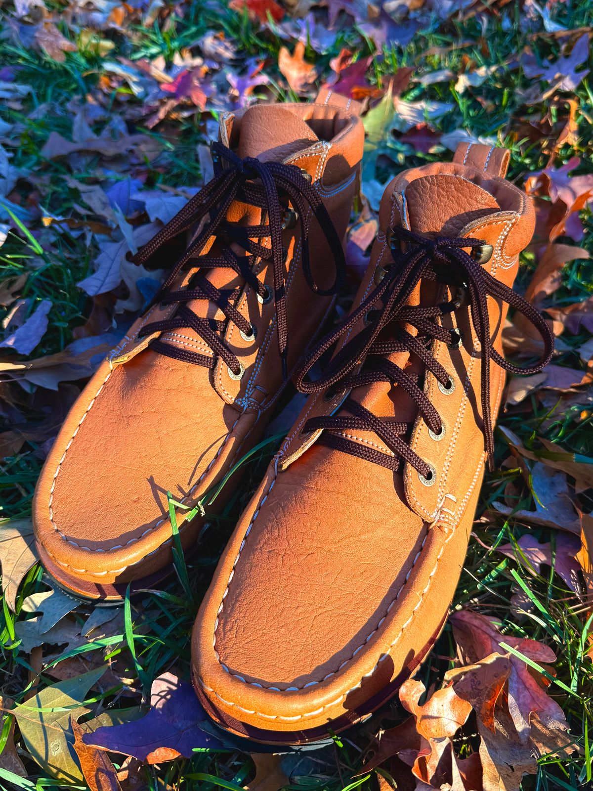 Photo by zcurtis90 on November 1, 2025 of the Jim Green Moc Toe Meander in Jim Green Kudu.