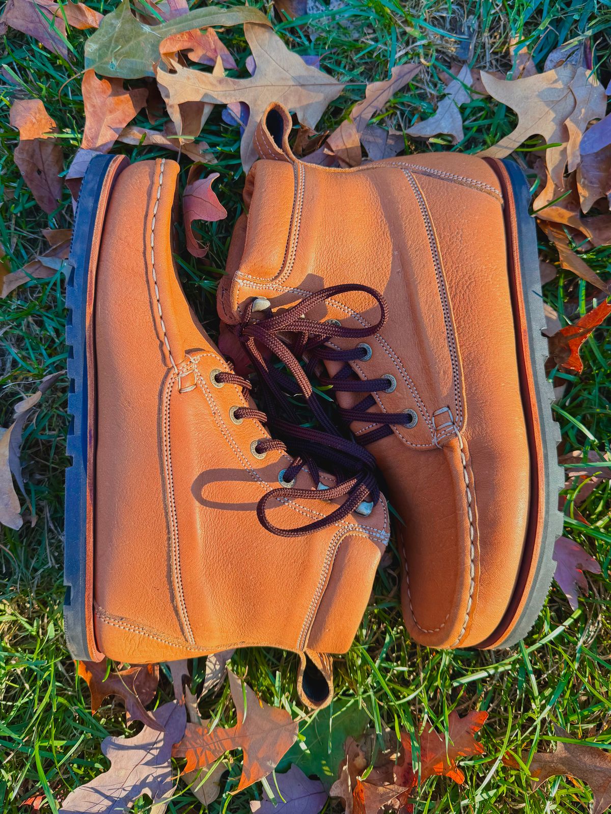 Photo by zcurtis90 on November 1, 2025 of the Jim Green Moc Toe Meander in Jim Green Kudu.