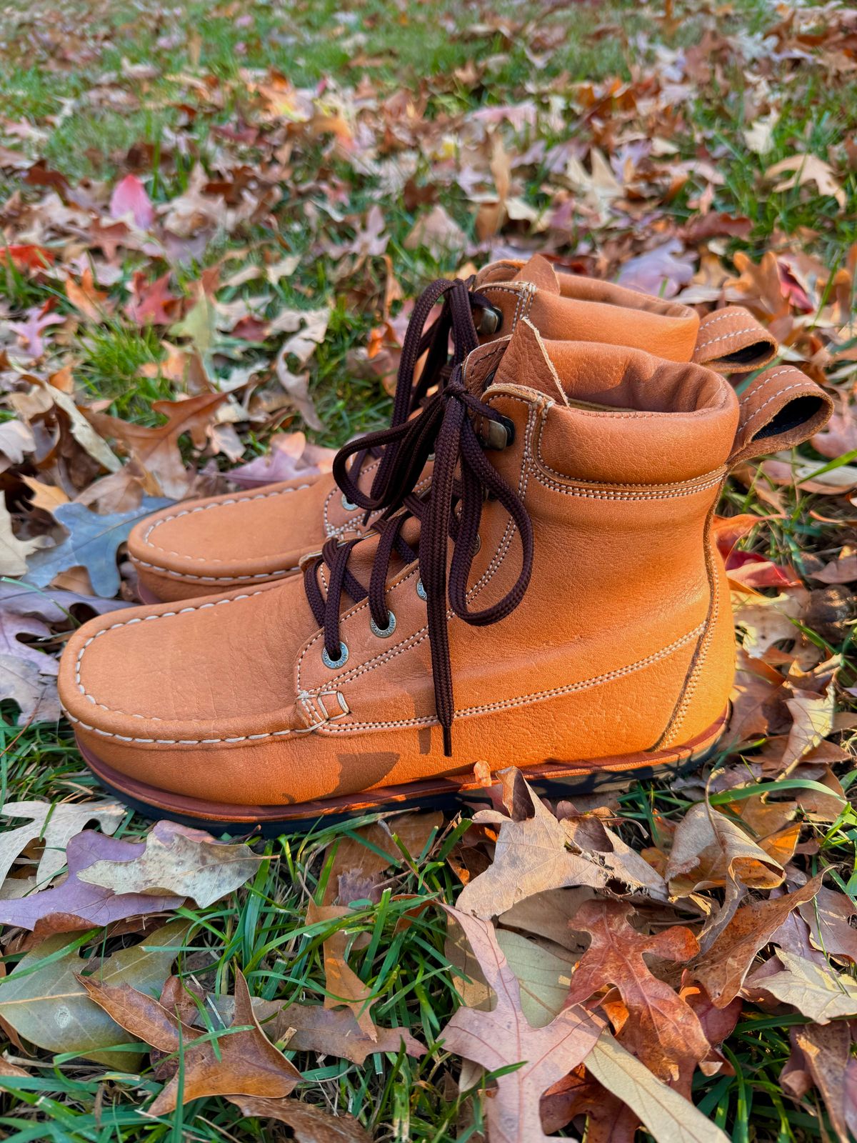 Photo by zcurtis90 on November 1, 2025 of the Jim Green Moc Toe Meander in Jim Green Kudu.