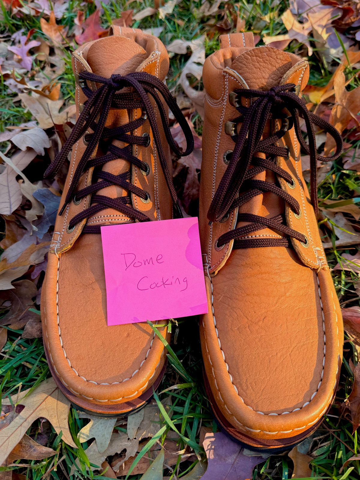 Photo by zcurtis90 on November 1, 2025 of the Jim Green Moc Toe Meander in Jim Green Kudu.