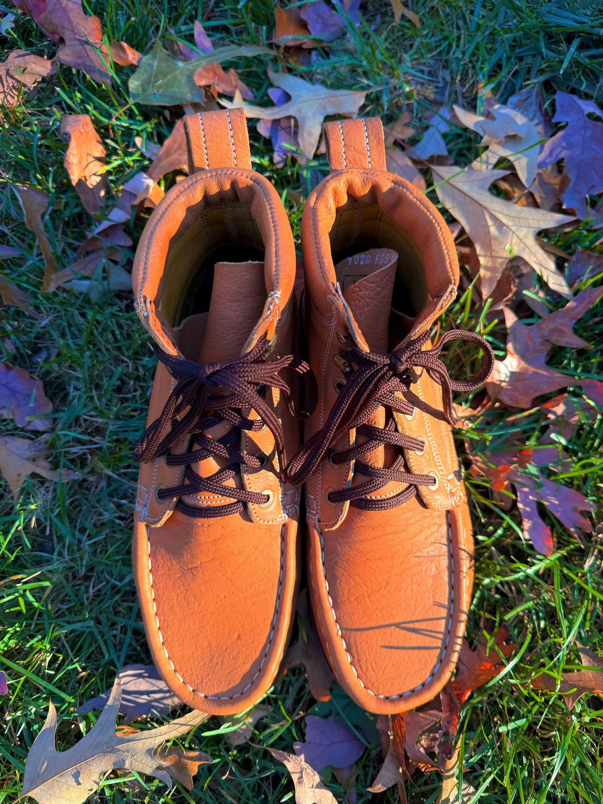 Photo by zcurtis90 on November 1, 2025 of the Jim Green Moc Toe Meander in Jim Green Kudu.