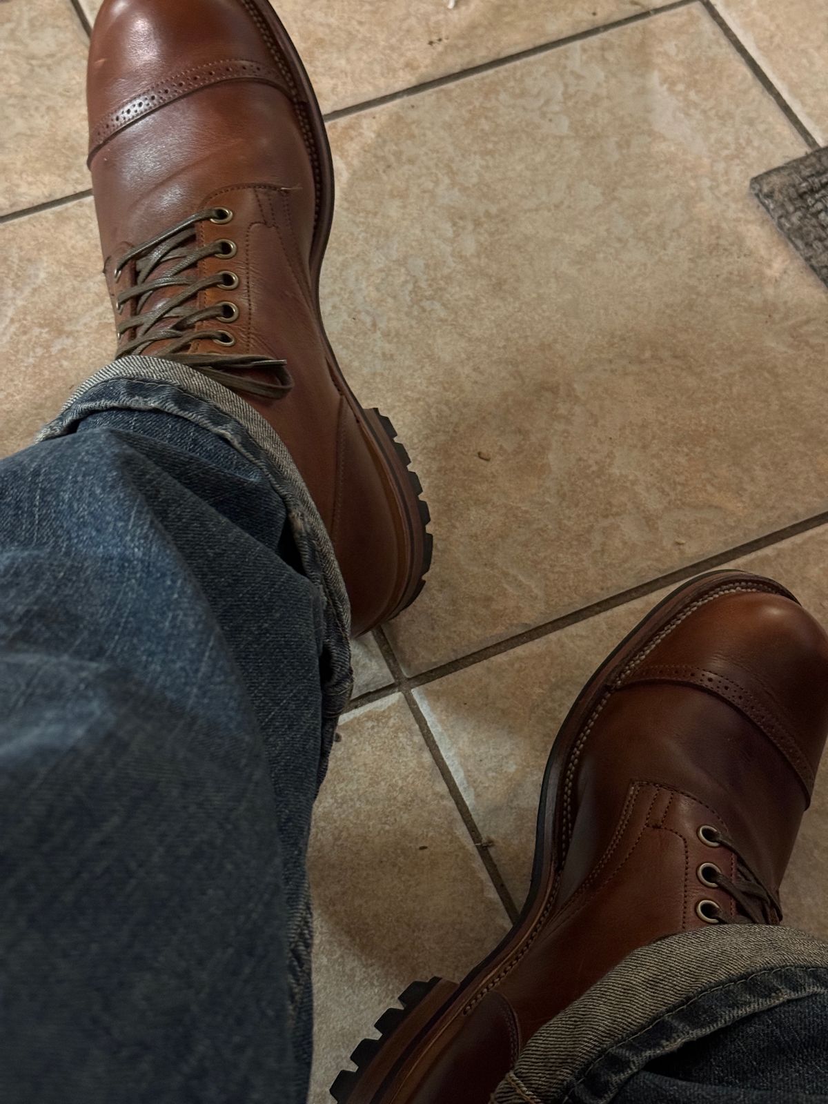 Photo by JasMag on May 11, 2024 of the Viberg Service Boot in Whiskey Regency Calf.