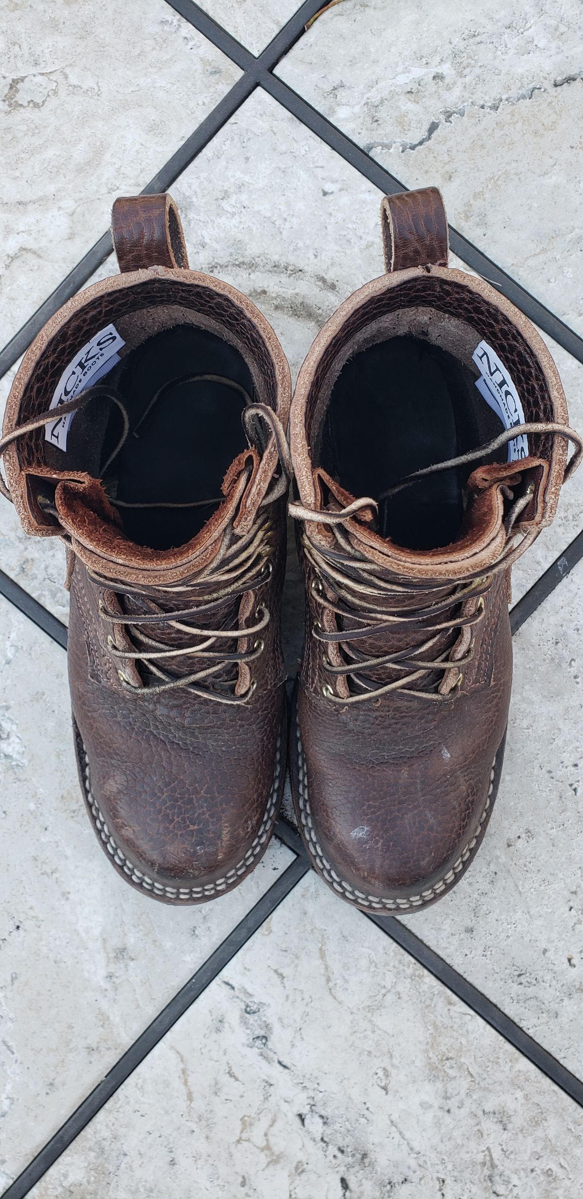 Photo by jclong74 on November 5, 2025 of the Nicks BuilderPro in Nicks Walnut Bullhide.