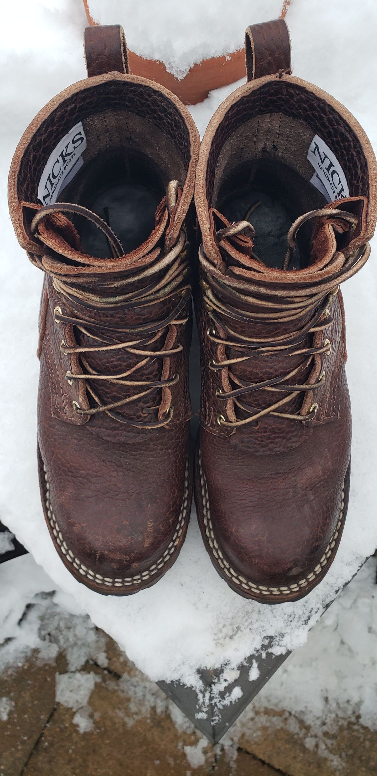 Photo by jclong74 on December 2, 2025 of the Nicks BuilderPro in Nicks Walnut Bullhide.