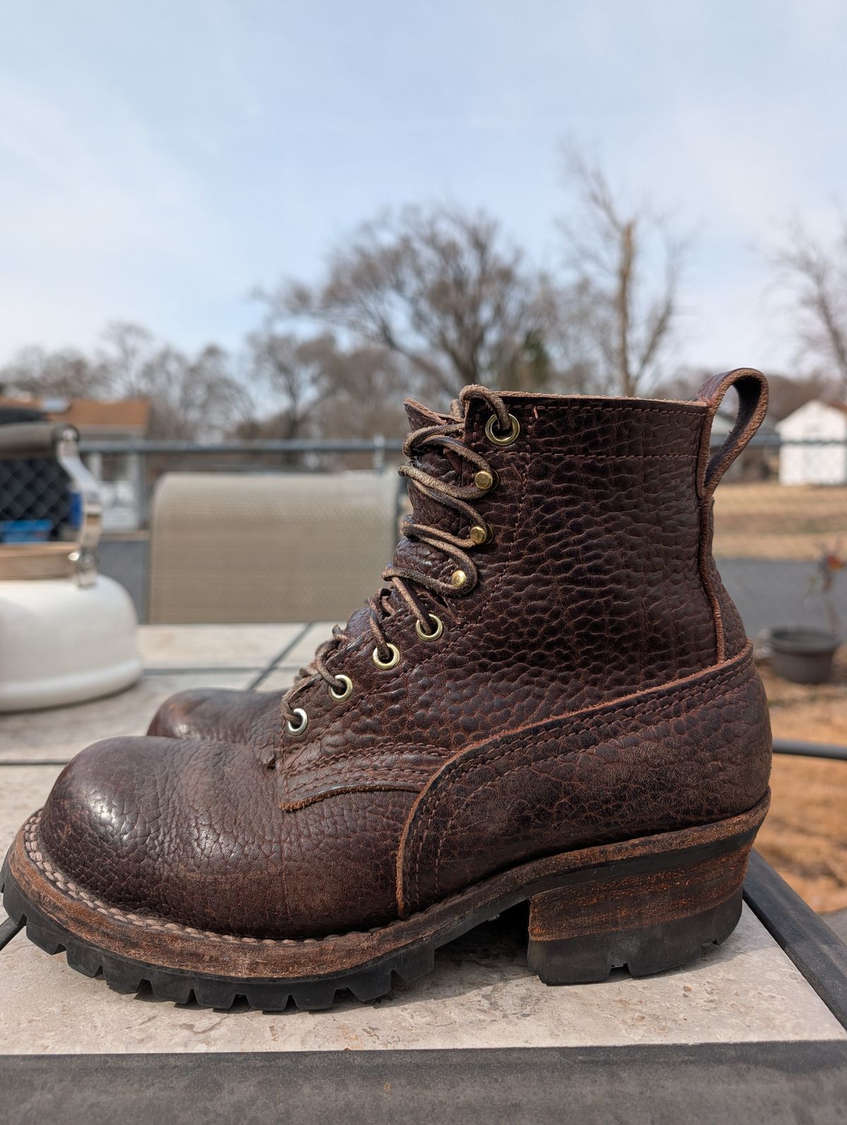 Photo by jclong74 on March 1, 2026 of the Nicks BuilderPro in Nicks Walnut Bullhide.