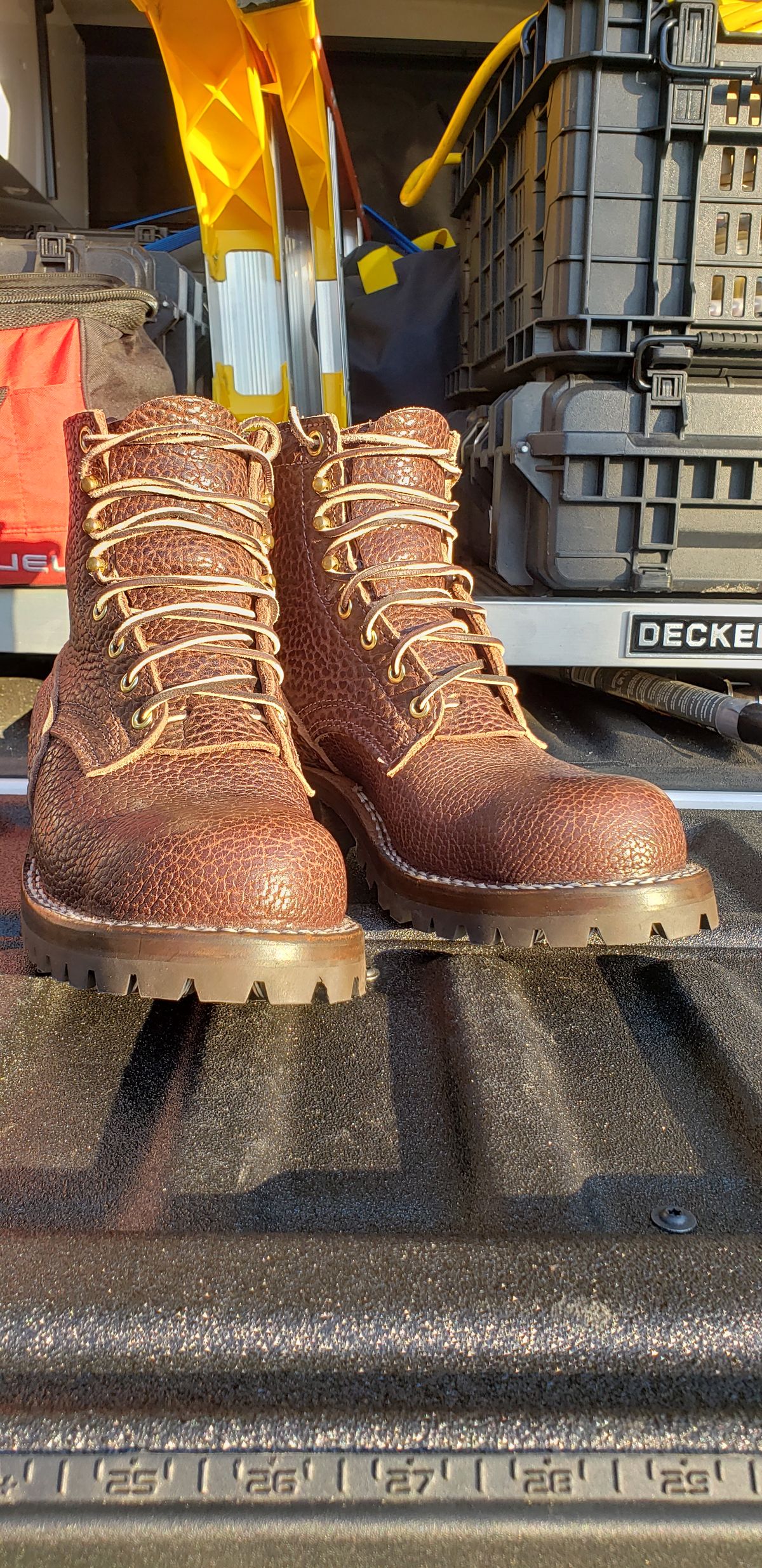 Photo by jclong74 on September 29, 2025 of the Nicks BuilderPro in Nicks Walnut Bullhide.