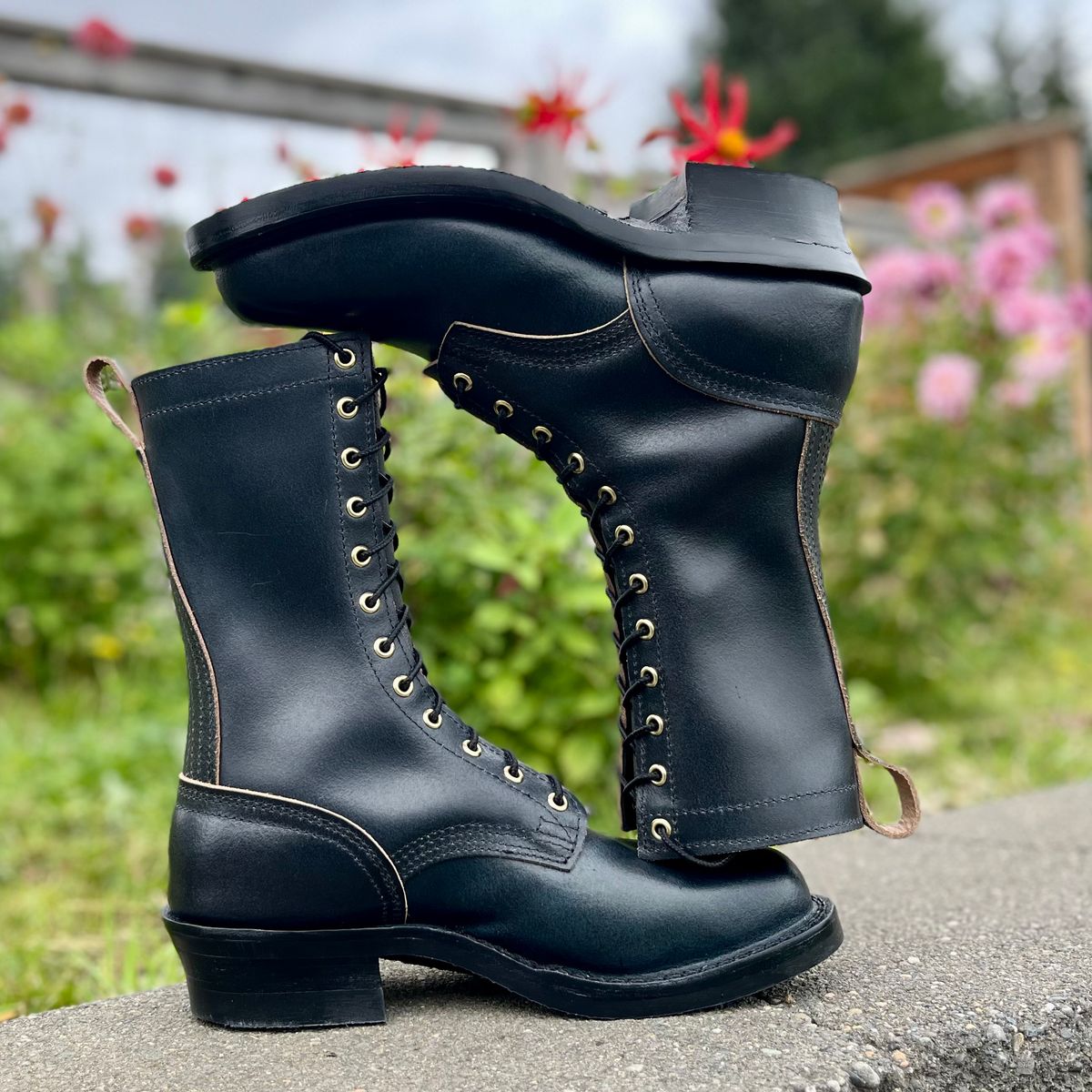 Photo by boot_loon on October 1, 2025 of the Nicks MTO in Horween Pacific Waxed Flesh.