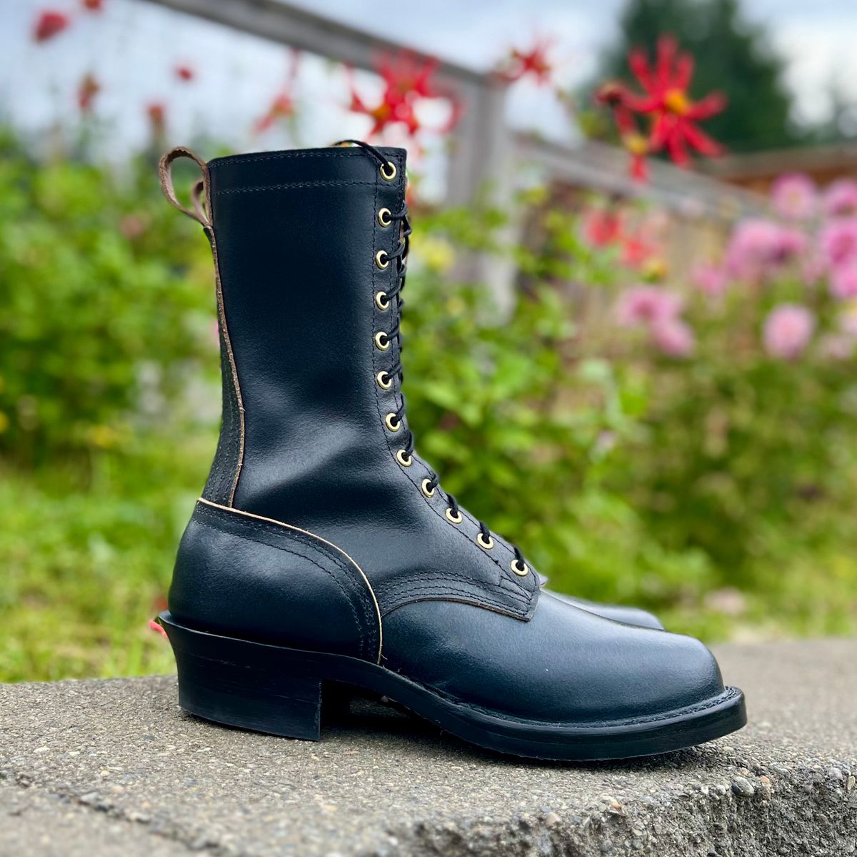 Photo by boot_loon on October 1, 2025 of the Nicks MTO in Horween Pacific Waxed Flesh.