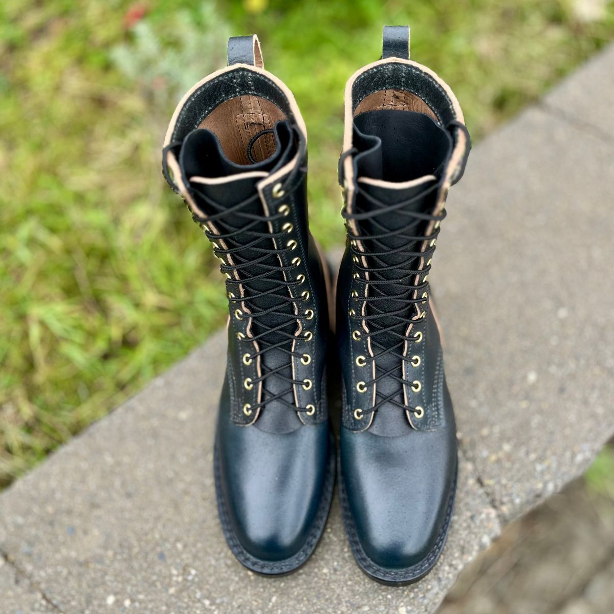 Photo by boot_loon on October 1, 2025 of the Nicks MTO in Horween Pacific Waxed Flesh.