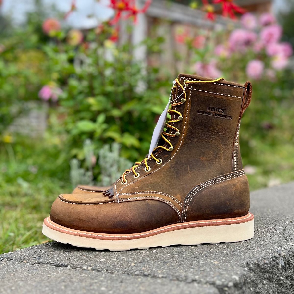 Photo by boot_loon on October 1, 2025 of the White's Perry 8" in Brown Distress.