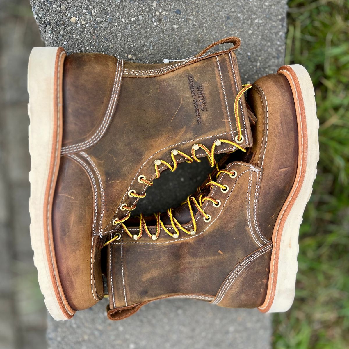 Photo by boot_loon on October 1, 2025 of the White's Perry 8" in Brown Distress.