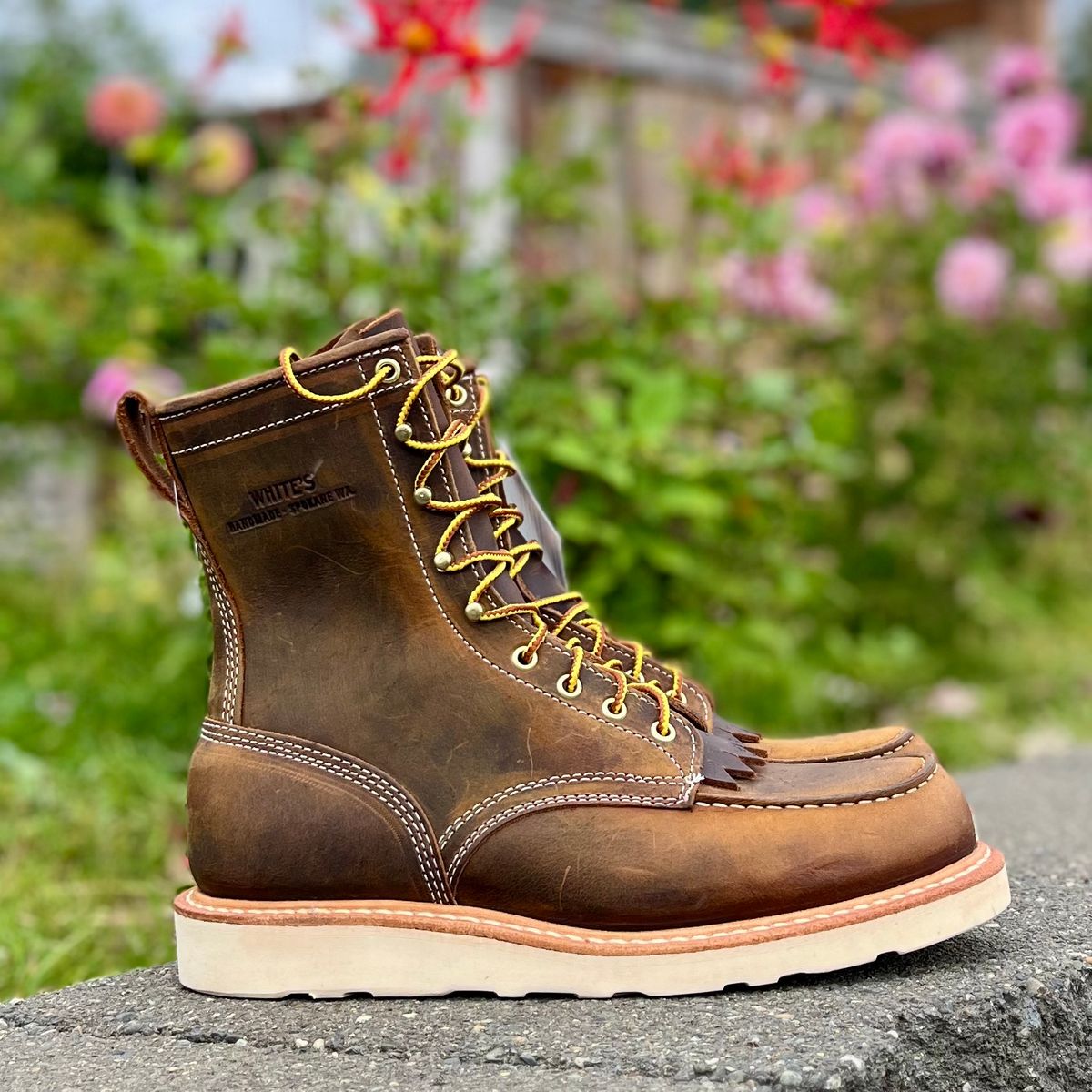 Photo by boot_loon on October 1, 2025 of the White's Perry 8" in Brown Distress.