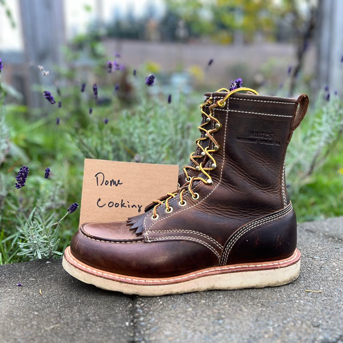 Photo by boot_loon on November 4, 2025 of the White's Perry 8" in Brown Distress.