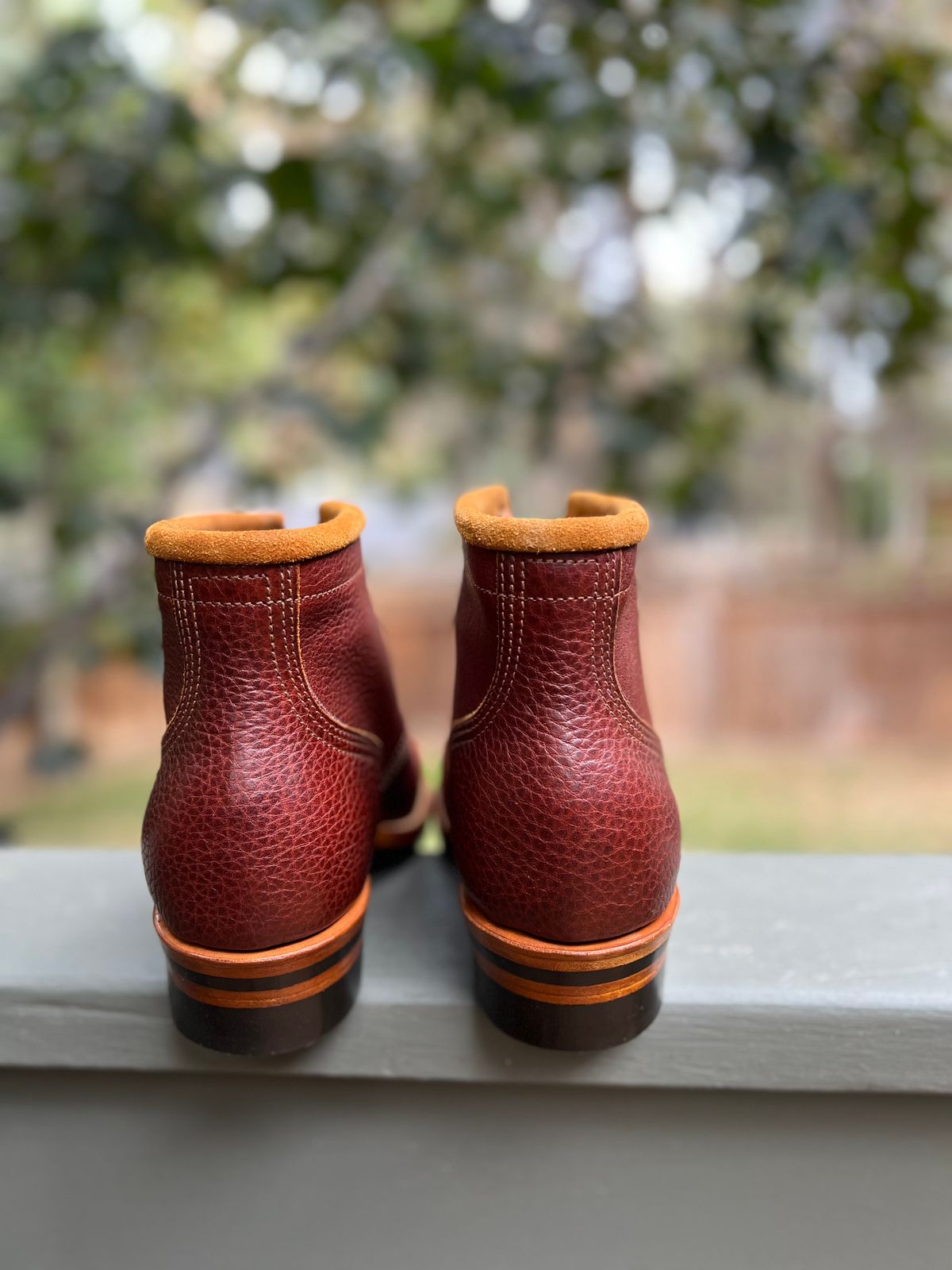 Photo by TelemarkTumalo on October 4, 2025 of the Kustom Kraft Model 1 in Kobel Russet Harness.