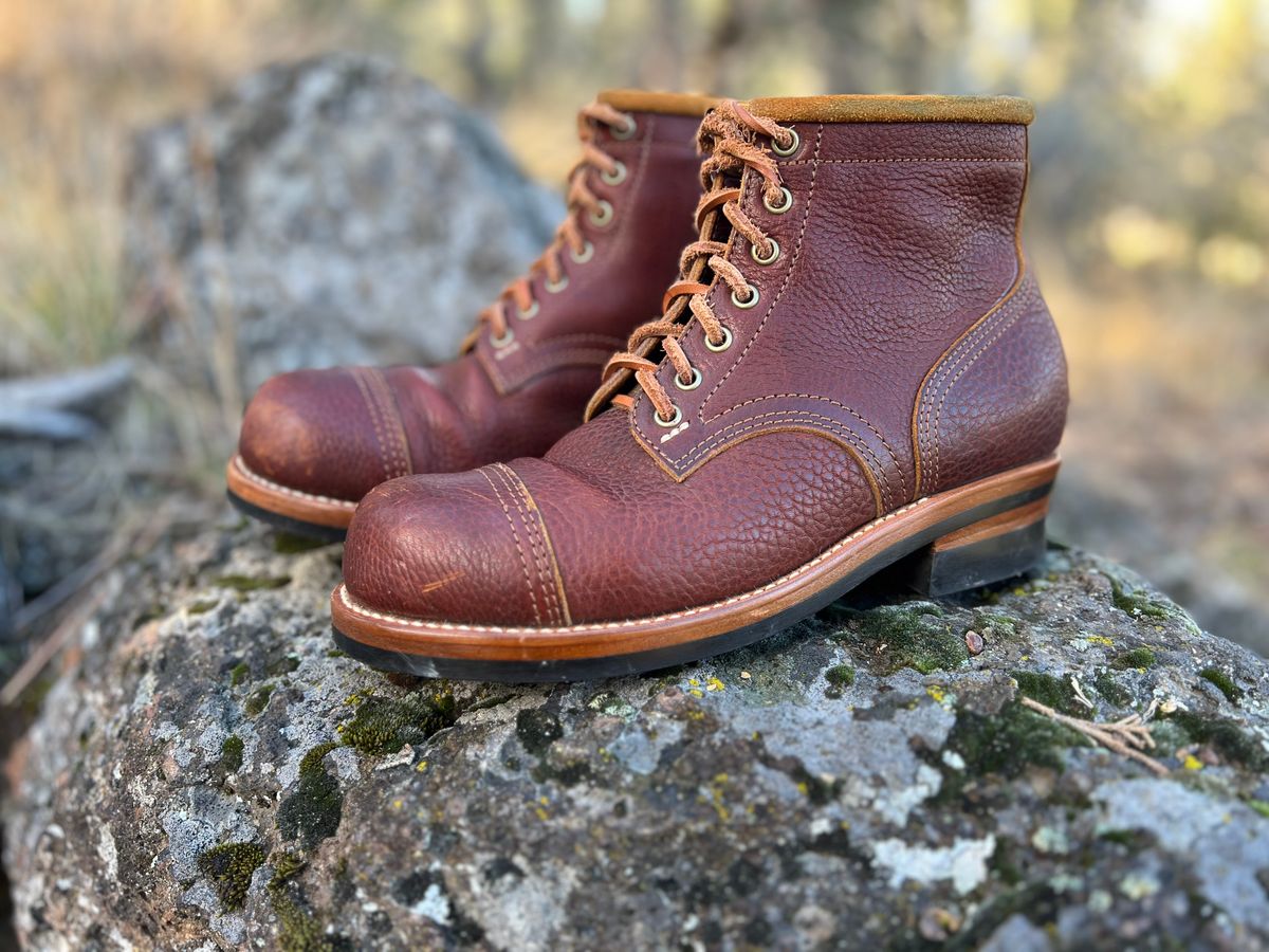 Photo by TelemarkTumalo on November 3, 2025 of the Kustom Kraft Model 1 in Kobel Russet Harness.