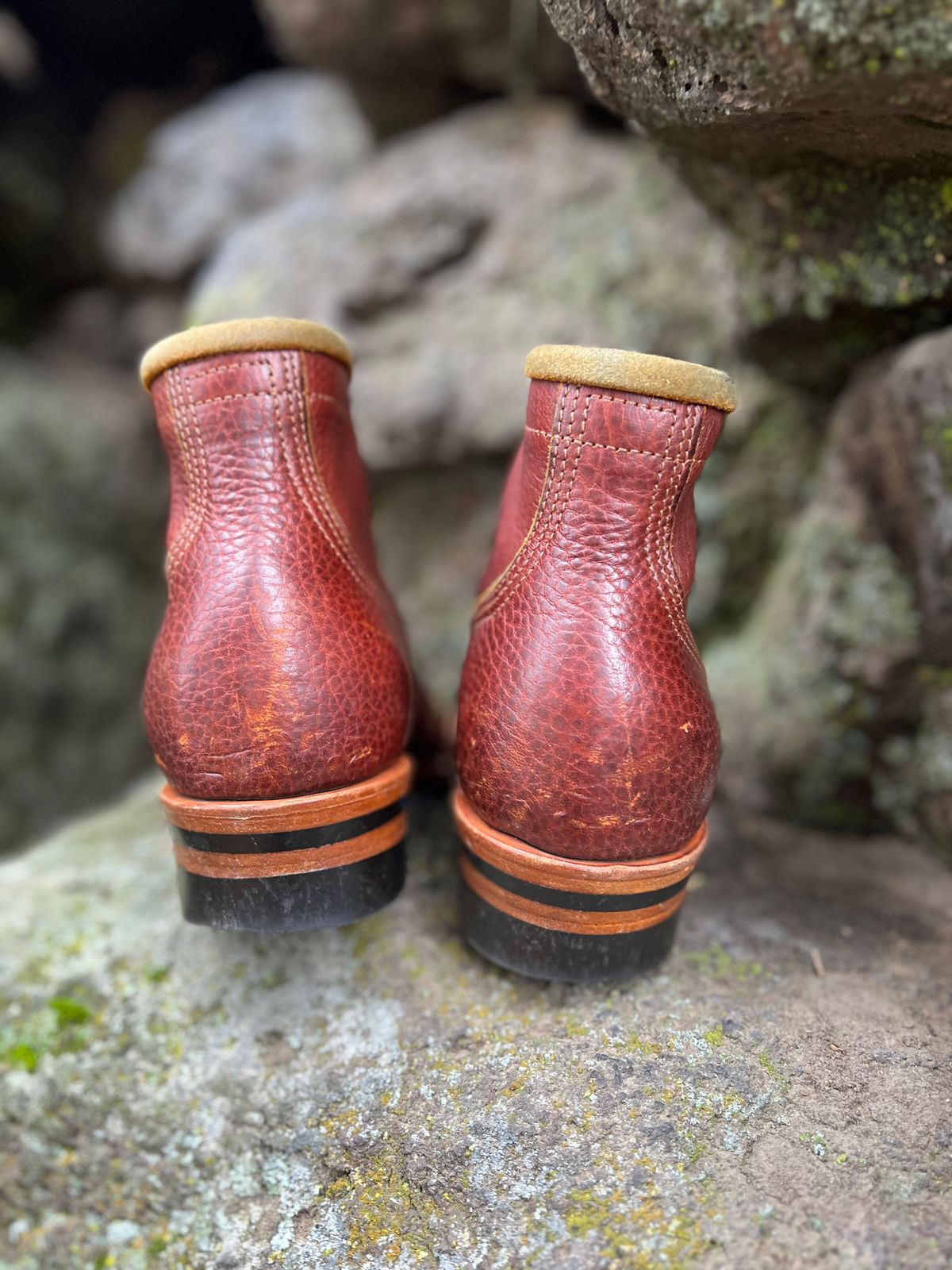 Photo by TelemarkTumalo on January 2, 2026 of the Kustom Kraft Model 1 in Kobel Russet Harness.