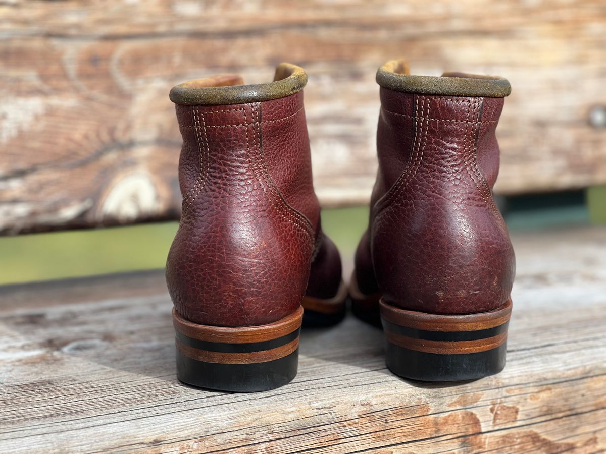 Photo by TelemarkTumalo on February 3, 2026 of the Kustom Kraft Model 1 in Kobel Russet Harness.