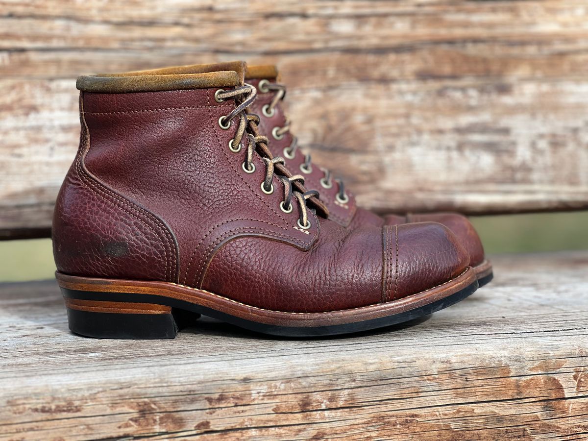 Photo by TelemarkTumalo on February 3, 2026 of the Kustom Kraft Model 1 in Kobel Russet Harness.