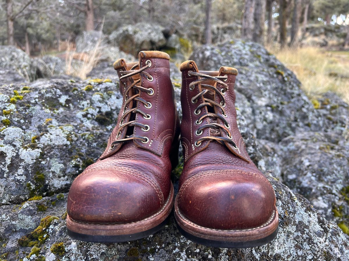 Photo by TelemarkTumalo on March 2, 2026 of the Kustom Kraft Model 1 in Kobel Russet Harness.