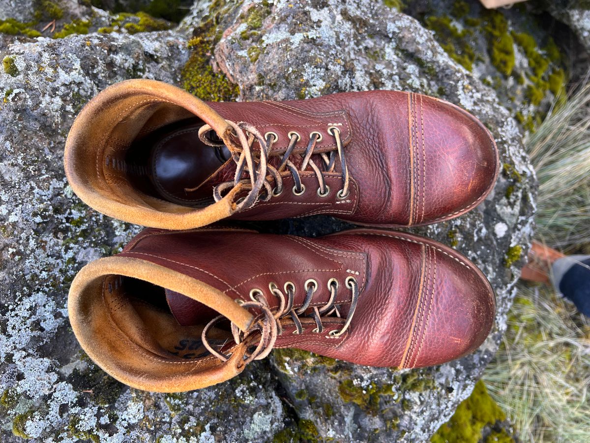 Photo by TelemarkTumalo on March 2, 2026 of the Kustom Kraft Model 1 in Kobel Russet Harness.